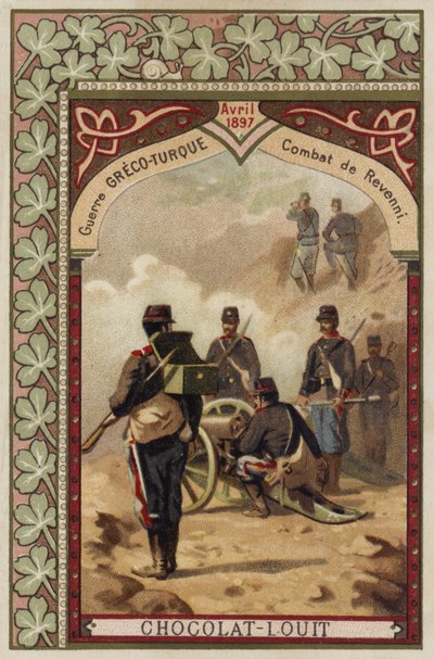 Slag bij Revenni, Grieks-Turkse Oorlog, april 1897 door French School