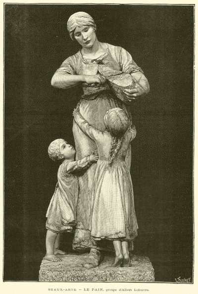 Schone Kunsten, Het Brood, groep van Albert Lefeuvre door French School