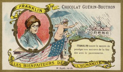 Benjamin Franklin, Amerikaanse wetenschapper, uitvinder en politicus door French School
