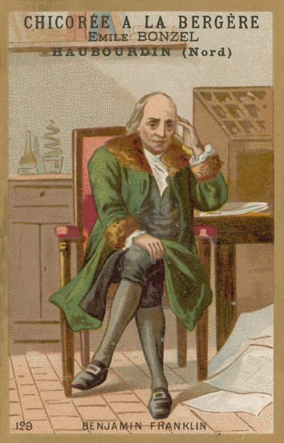 Benjamin Franklin, Amerikaanse wetenschapper, uitvinder en politicus door French School