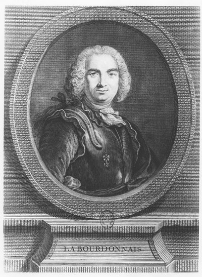 Bertrand François Mahé, Graaf van La Bourdonnais (gravure) door French School