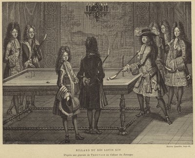 Biljarttafel van koning Lodewijk XIV van Frankrijk door French School