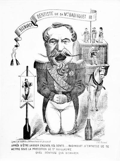 Bismarck, tandarts van Zijne Majesteit Badinguet III, 1871 door French School