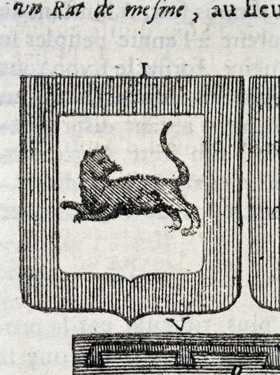 Wapen van het Italiaanse Infanterieregiment in "La Vraye and Perfect Science of Arms or the Armorial Index" door Pierre Palliot door French School