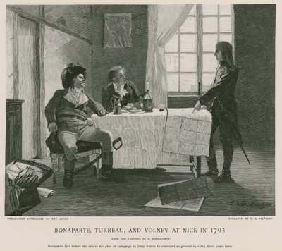 Bonaparte, Turreau en Volney in Nice in 1793 door French School