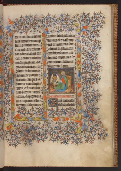 Getijdenboek, Add MS 32454 f.11r, Frankrijk door French School