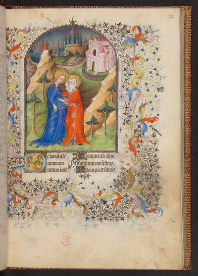 Getijdenboek, Add MS 32454 f.22r, Frankrijk door French School