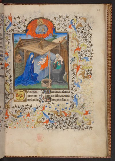 Getijdenboek, Add MS 32454 f.29r, Frankrijk door French School