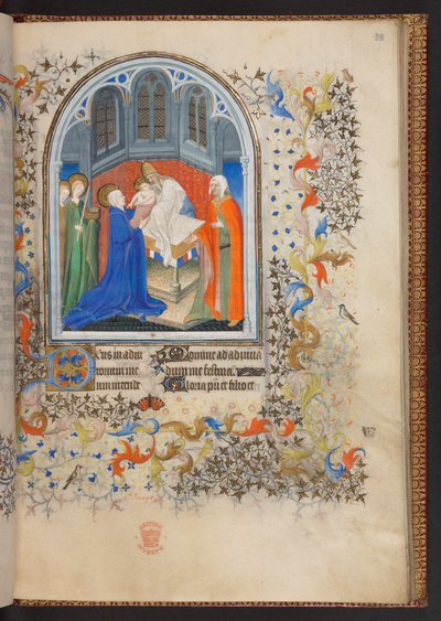 Getijdenboek, Add MS 32454 f.38r, Frankrijk door French School