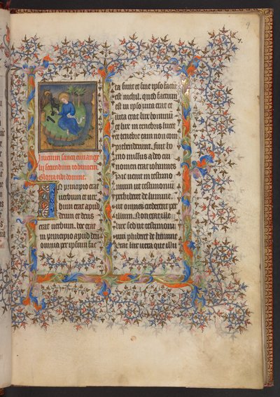 Getijdenboek, Add MS 32454 f.9r, Frankrijk door French School