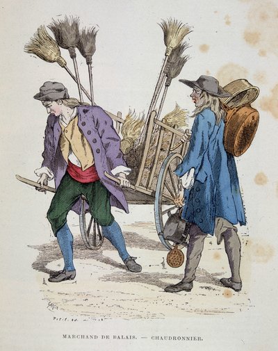 Bezemverkoper en ketelmaker - in 
