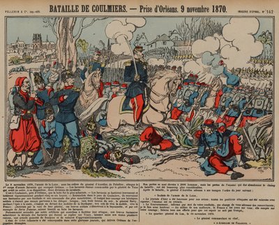 Inname van Orléans door de Fransen na de Slag bij Coulmiers, Frans-Duitse Oorlog, 9 november 1870 door French School