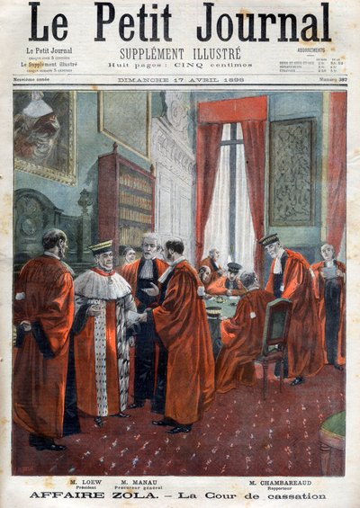 Dreyfus-affaire - Het Hof van Beroep tijdens de zaak, illustratie uit 