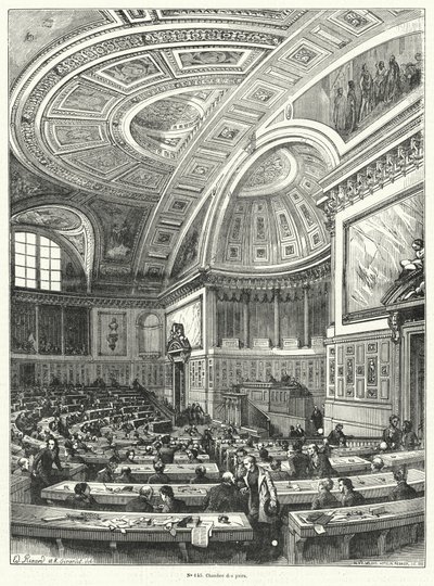 Chambre des Pairs, hogerhuis van het Franse parlement van 1814 tot de afschaffing na de Revolutie van 1848 door French School