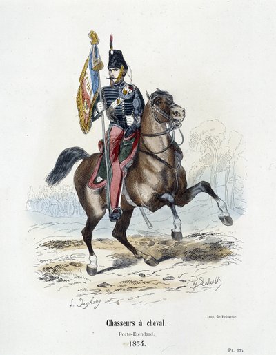 Jagers te paard: Vaandeldrager in 1854 - in 
