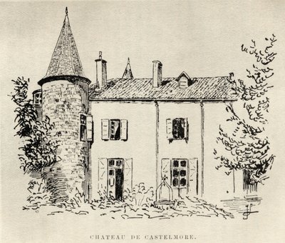 Chateau de Castelmore, uit Memoires de Charles de Batz-Castelmore Comte d