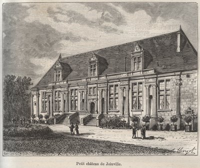 Kasteel van de Grote Tuin, Joinville - Haute-Marne - gravure in 