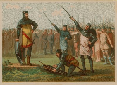 Childerik II, koning van Frankrijk (c 653-675) door French School
