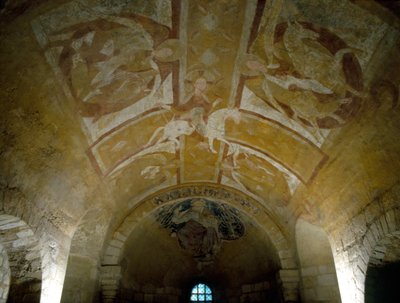 Christus te paard (11e eeuw), Kathedraal van Auxerre, Crypte door French School