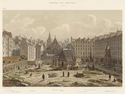 Cimetière des Innocents, 1750 door French School