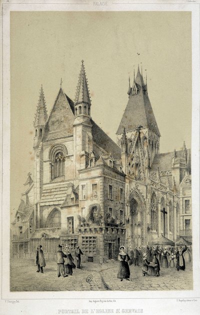 Klip, portaal van de St Gervais Kerk (Saint Gervais) door French School