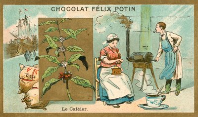 Koffie (chromolitho) door French School
