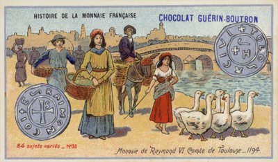 Munten van Raymond VI, Graaf van Toulouse door French School