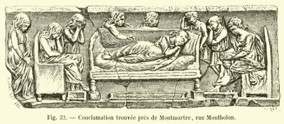 Conclamatie gevonden nabij Montmartre, Rue Montholon door French School