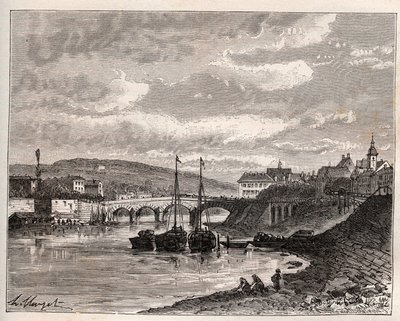 Corbeil Essonnes - gravure in 