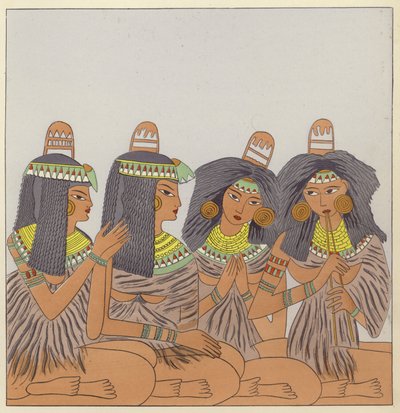 Costume Feminin Mondial (kleurenlitho) door French School