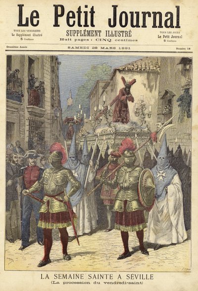 Omslag van Le Petit Journal, 28 maart 1891 door French School