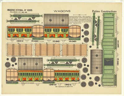 Uitgesneden ontwerpen voor wagens, c.1880 door French School