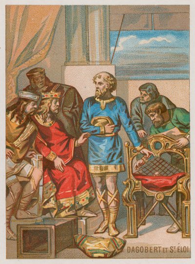 Dagobert geadviseerd door Eligius door French School