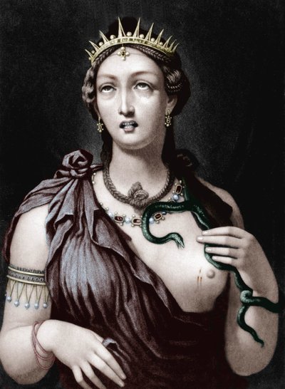 Dood van Cleopatra VII, Macedonische Koningin van Egypte door French School