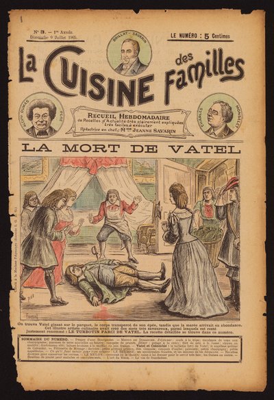 Overlijden van Franse chef-kok Francois Vatel door French School
