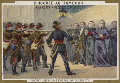 De dood van Monseigneur Darboy, aartsbisschop van Parijs, 1871 door French School