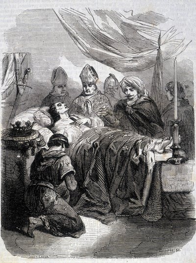 Dood van Saint Louis in Palestina in 1270 - in 
