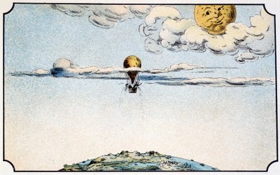 Vertrek naar de maan in een ballon - in 