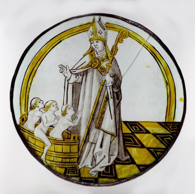 St. Nicolaas en de drie jongens in een badkuip door French School