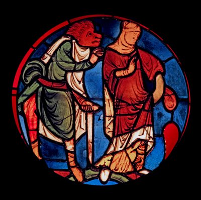 Een duivel en een vrouw, ex Ste Chapelle, Bay D door French School