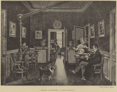 Eetkamer door French School