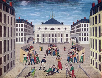Distributie van wijn op Place de l