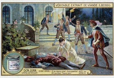 Don Juan: Act I, Scene IV, de dood van de vader van Donn