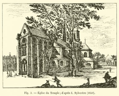 Eglise du Temple; naar I Sylvestre, 1650 door French School