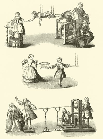 Elektrische experimenten (gravure) door French School