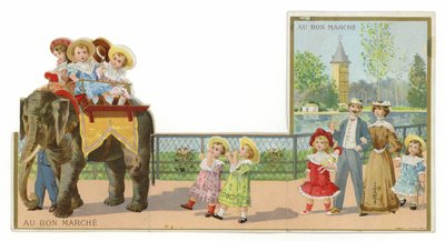 Olifantenritten in het park door French School