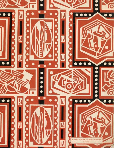 Eindpapier van Art-Gout_Beaute, ca. 1920 (pochoirprint) door French School