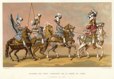 Eskadron van de Turken, onder bevel van Prins de Condé door French School