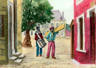 Ontsnapping van Napoleon III: Prins Napoleon III vermomd als metselaar ontsnapte uit Fort Ham in 1846 door French School