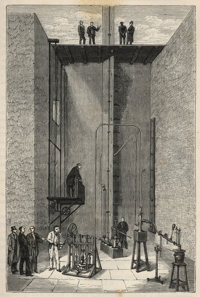 Ervaring van Henri Victor Regnault (1810 - 1878) - Henri-Victor Regnault aan het Collège de France - Gravure in 